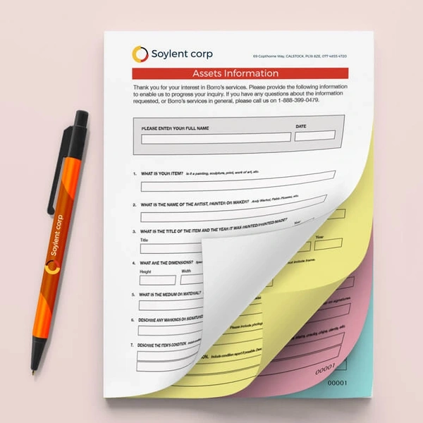 4 Part Ncr Pad